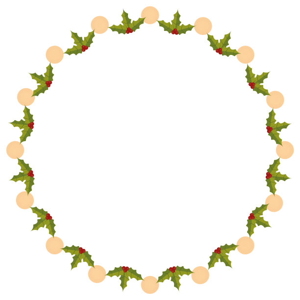圣诞花环的形象图片下载