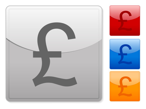 方形网页按钮英镑图片下载