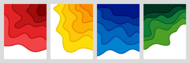 设置3d抽象背景和剪纸形状图片下载