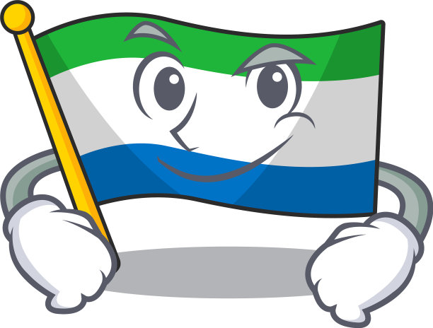 国旗狮子山吉祥物卡通风格图片下载