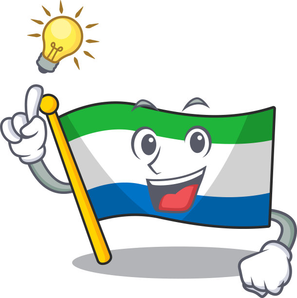 你知道可爱的国旗塞拉利昂在卡通上吗图片下载