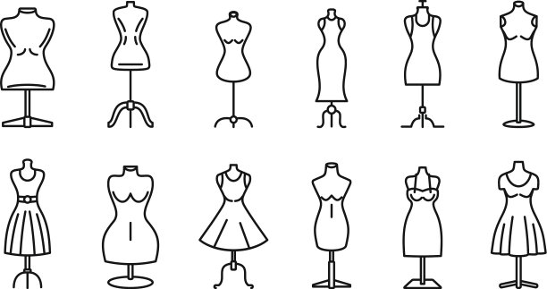 模特工作室图标设置轮廓风格图片下载