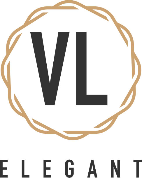 VL首字母奢华简约优雅Logo图片下载
