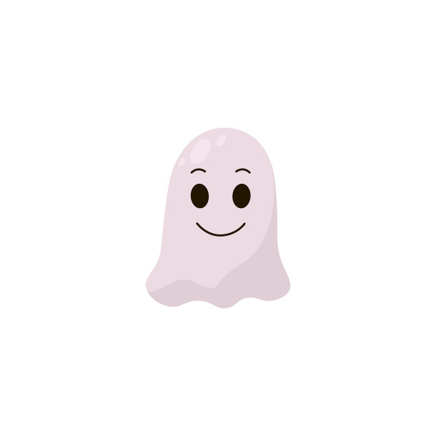 幽灵在白色背景孤立图片下载