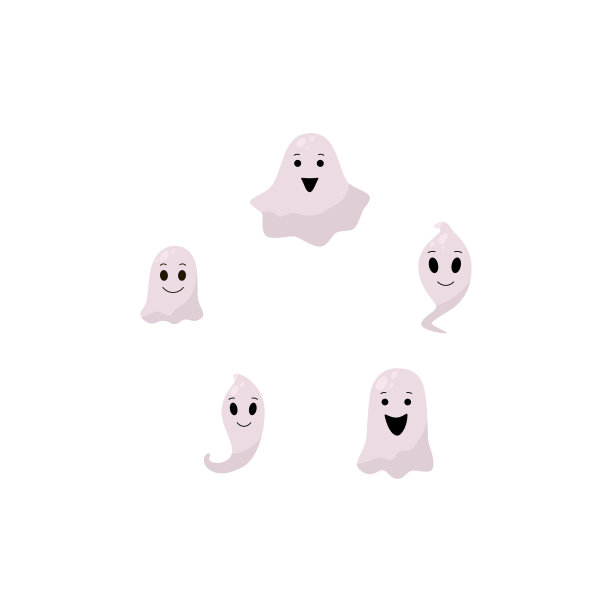 孤立的可爱鬼图片下载