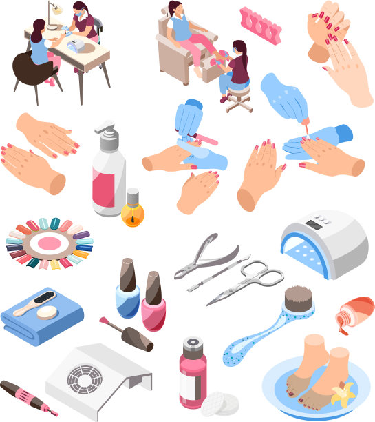 指甲等距图标设置图片下载