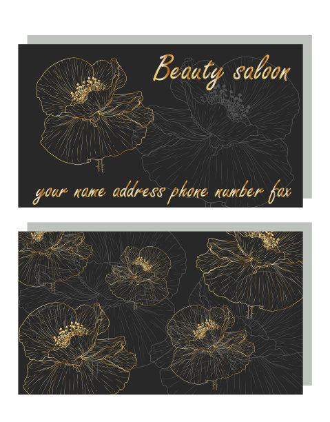 商务豪华卡采用现代抽象设计图片下载