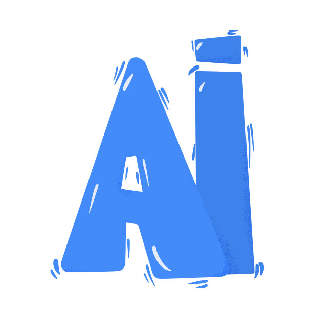 人工智能ai手绘图标图片下载