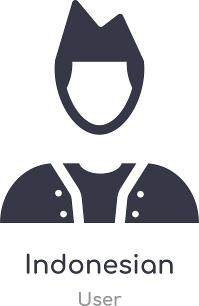 印度尼西亚图标孤立的印尼图标从图片下载