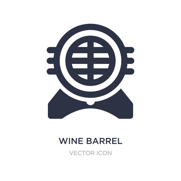 酒桶图标上的白色背景简单图片下载