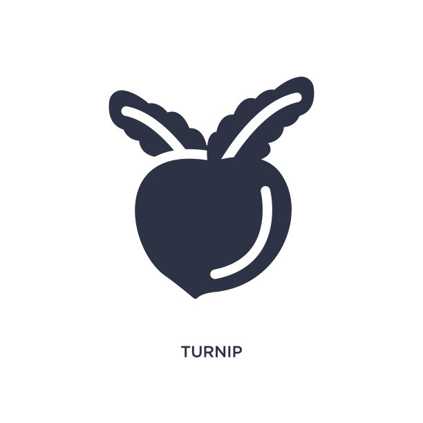 萝卜图标上的白色背景简单的元素图片下载