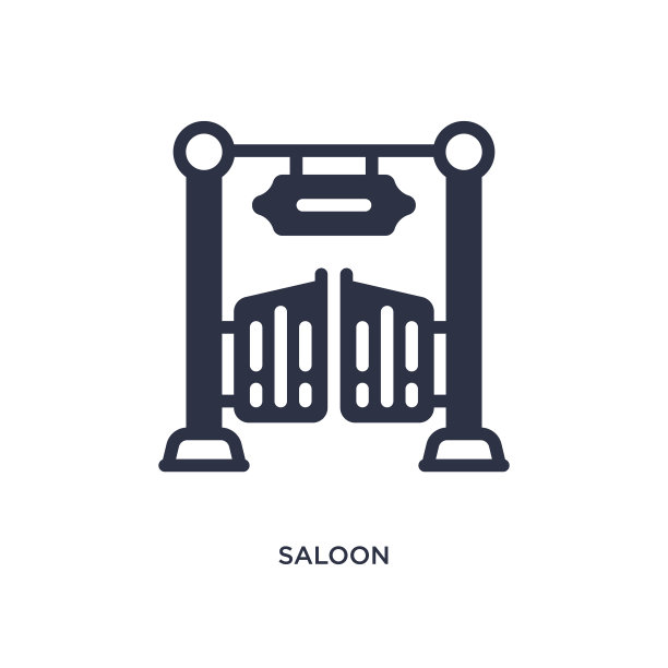 沙龙图标上的白色背景简单的元素图片下载