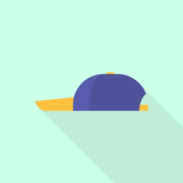 运动帽图标平风格图片下载