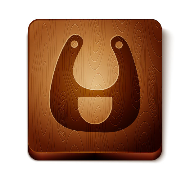 棕色babib图标孤立在白色背景图片下载