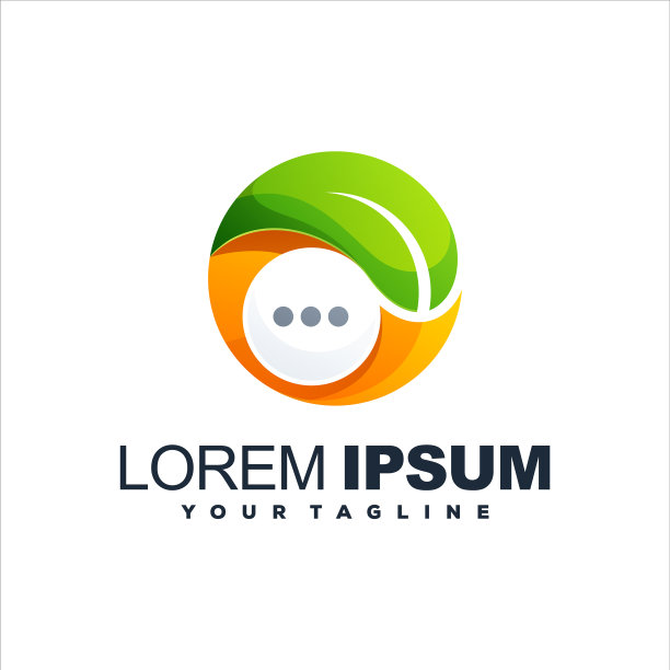 很棒的聊天树叶标志设计图片下载