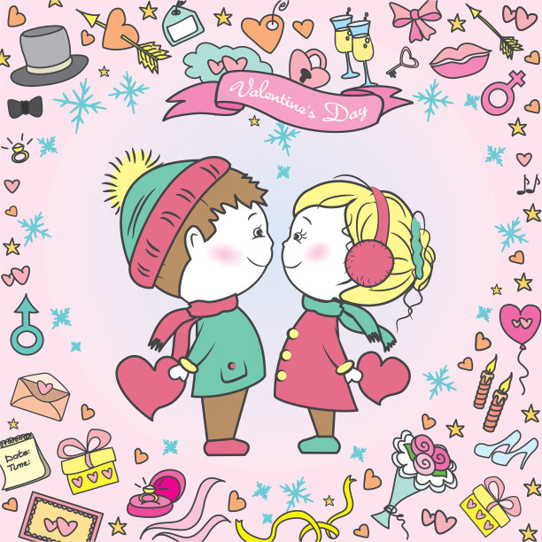 贺卡情侣结婚饰品图片下载