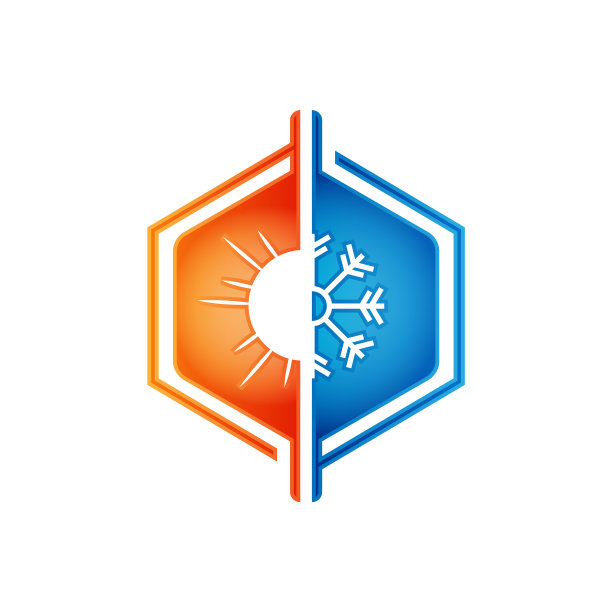 加热和冷却标志图片下载