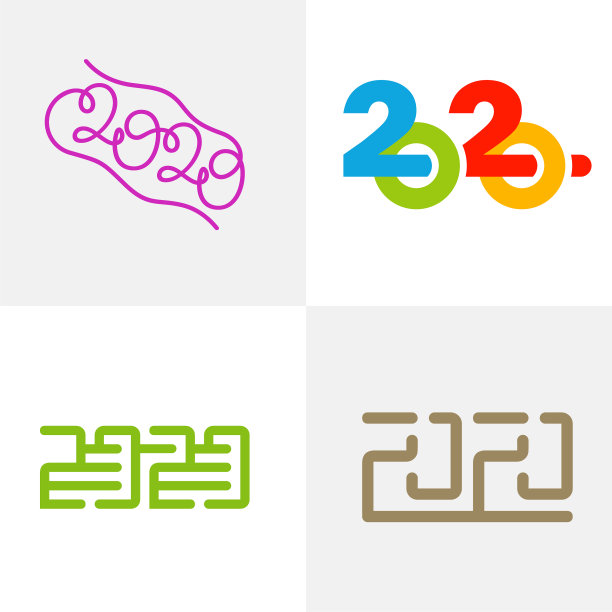 2020标志设计概念模板图标符号图片下载