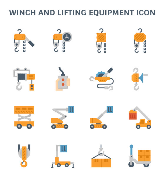 绞车提升图标图片下载