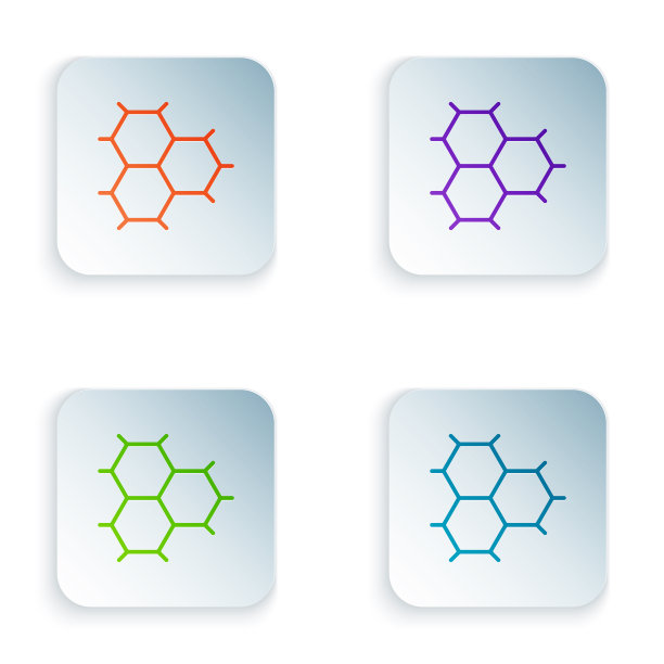 含有苯环的彩色化学式图片下载