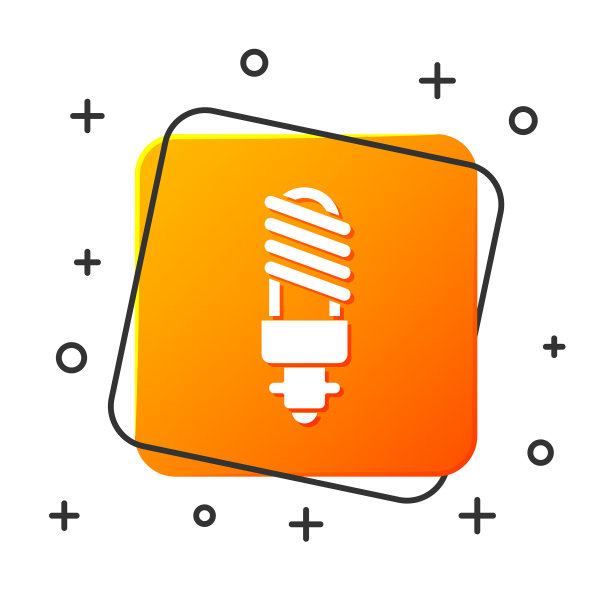 白色led灯泡图标隔离在白色图片下载