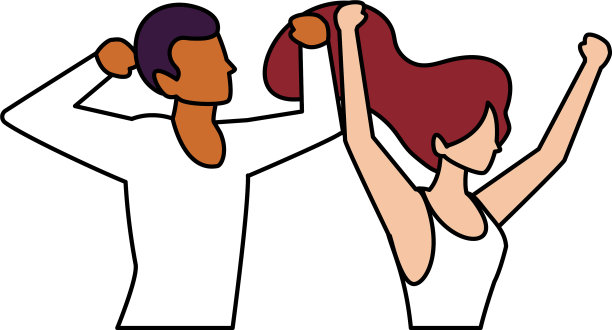 两个人面无表情，摆着不同的姿势图片下载