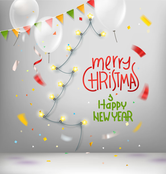 圣诞快乐，恭贺新禧图片下载