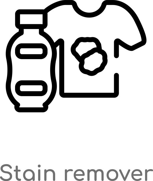 轮廓去污剂图标孤立黑色简单图片下载
