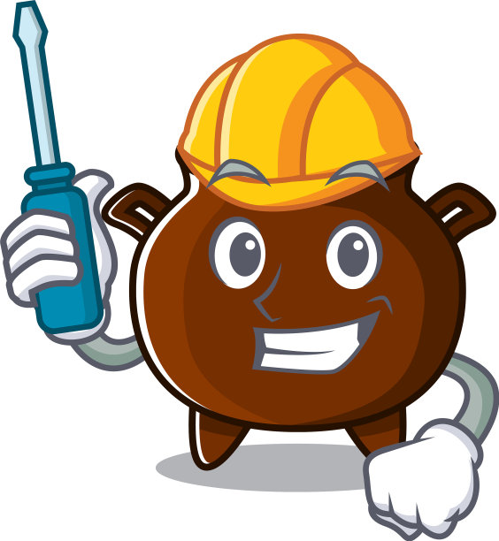 卡通中的微型汽车大锅图片下载