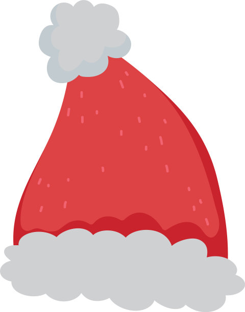红色圣诞老人帽配件头饰图标图片下载