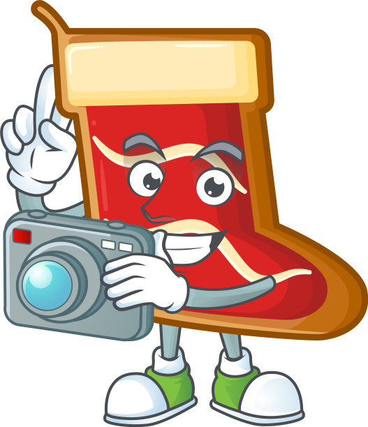 专业摄影师圣诞老人鞋饼干图片下载