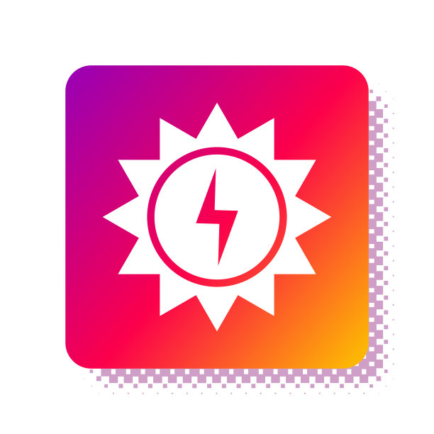 白色太阳能电池板图标孤立在白色图片下载