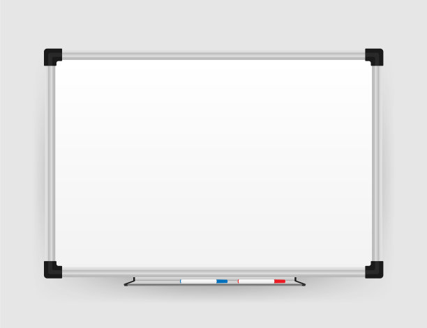 现实办公白板与空白白板图片下载