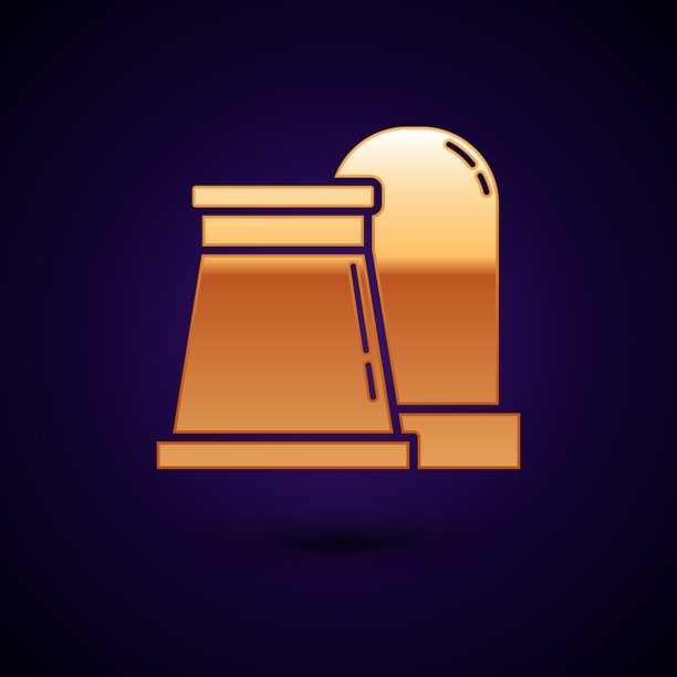 黄金石油天然气工业厂房标志图片下载