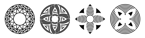 设置圆形饰品圆对称图片下载