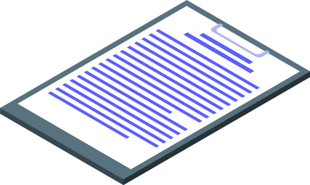 血液测试剪贴板图标等距样式图片下载