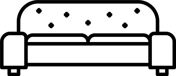 房间沙发图标轮廓风格图片下载