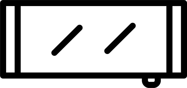 房间镜子图标轮廓风格图片下载