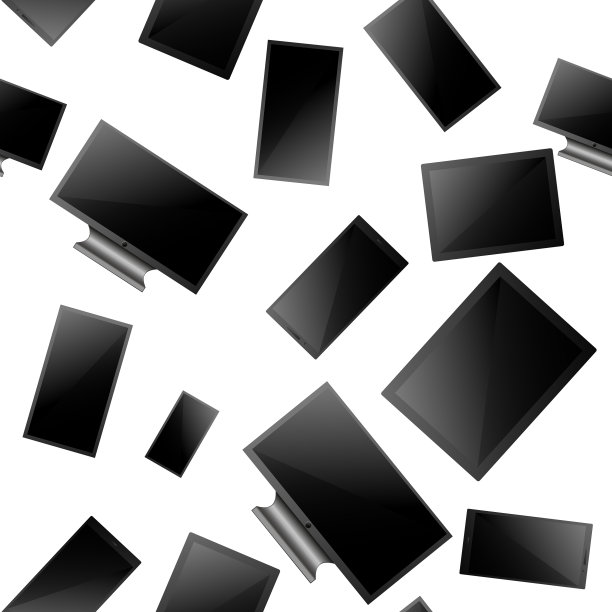 设置现实的电脑显示器电视LSD平板电脑图片下载