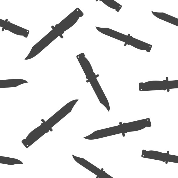 图标刀无缝模式上的白色背景图片下载