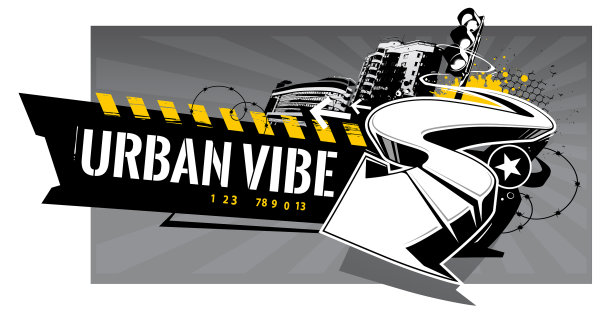 城市涂鸦横幅图片下载