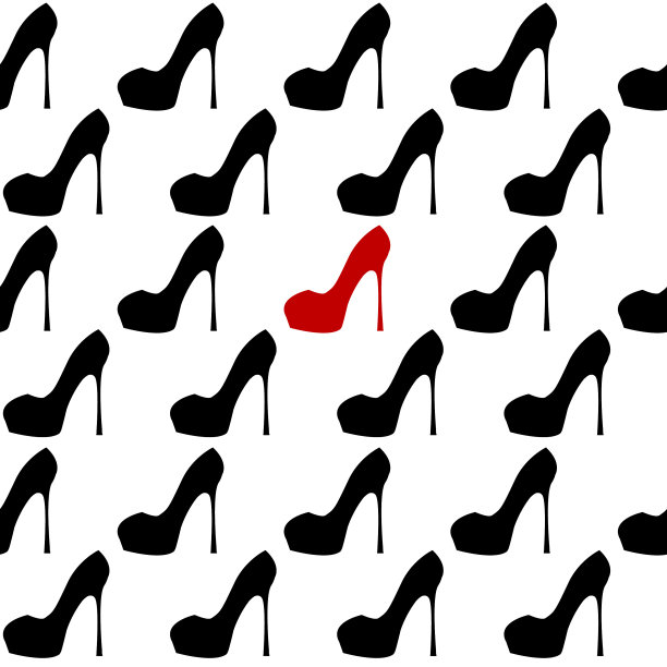 与鞋子有不同的概念图片下载
