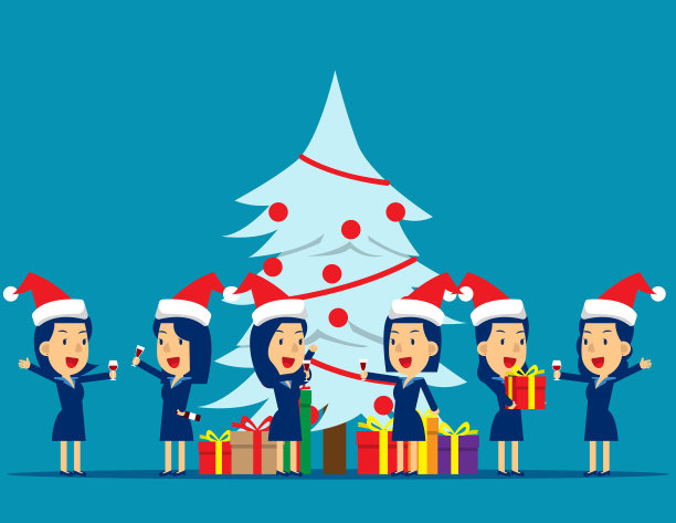 圣诞派对，商业概念图片下载