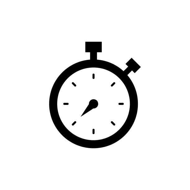 秒表图标平面矢量模板设计流行图片下载