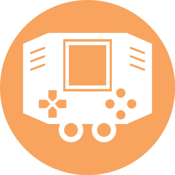 视频游戏控制与显示手柄图标图片下载