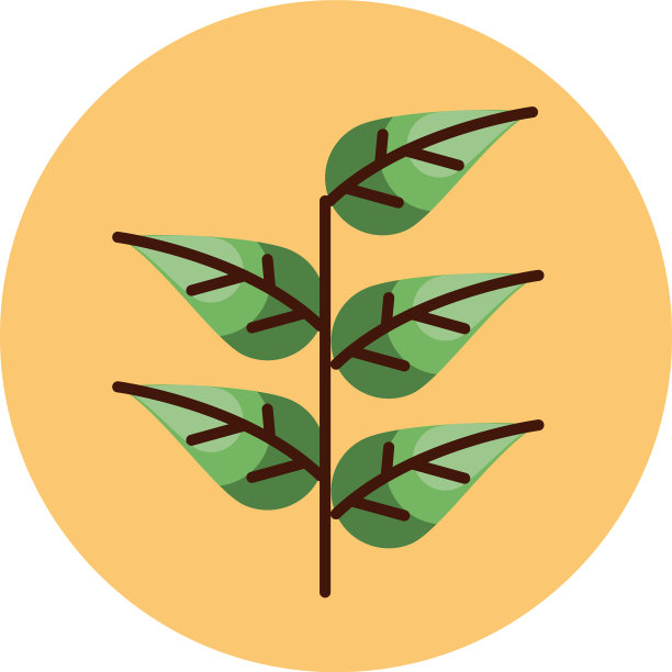 感恩节树叶植物秋季图标图片下载