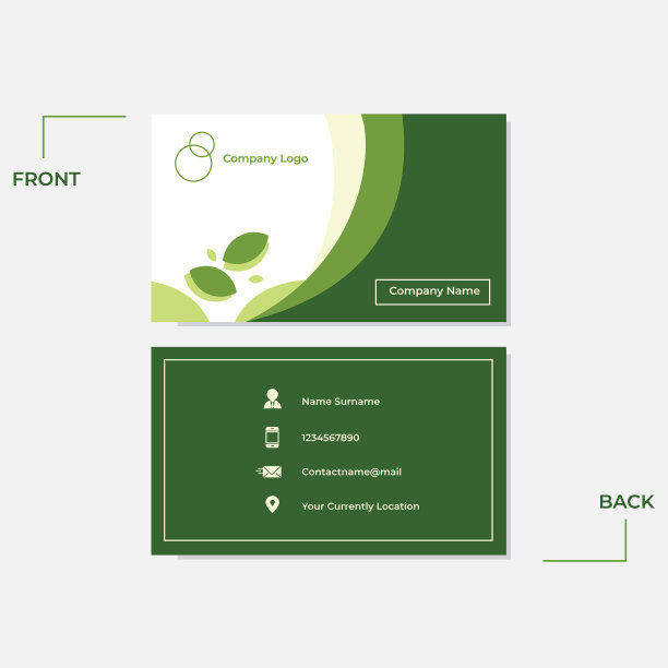 现代几何和创意名片图片下载