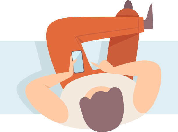 男人坐在长凳上，手机放平了图片下载