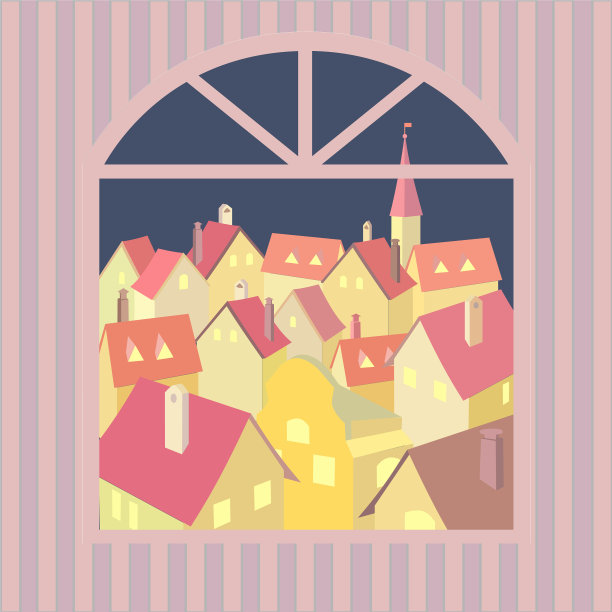 晚上老城图片下载