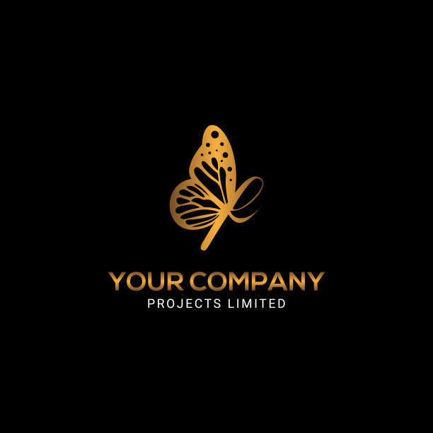 金色蝴蝶图案图片下载